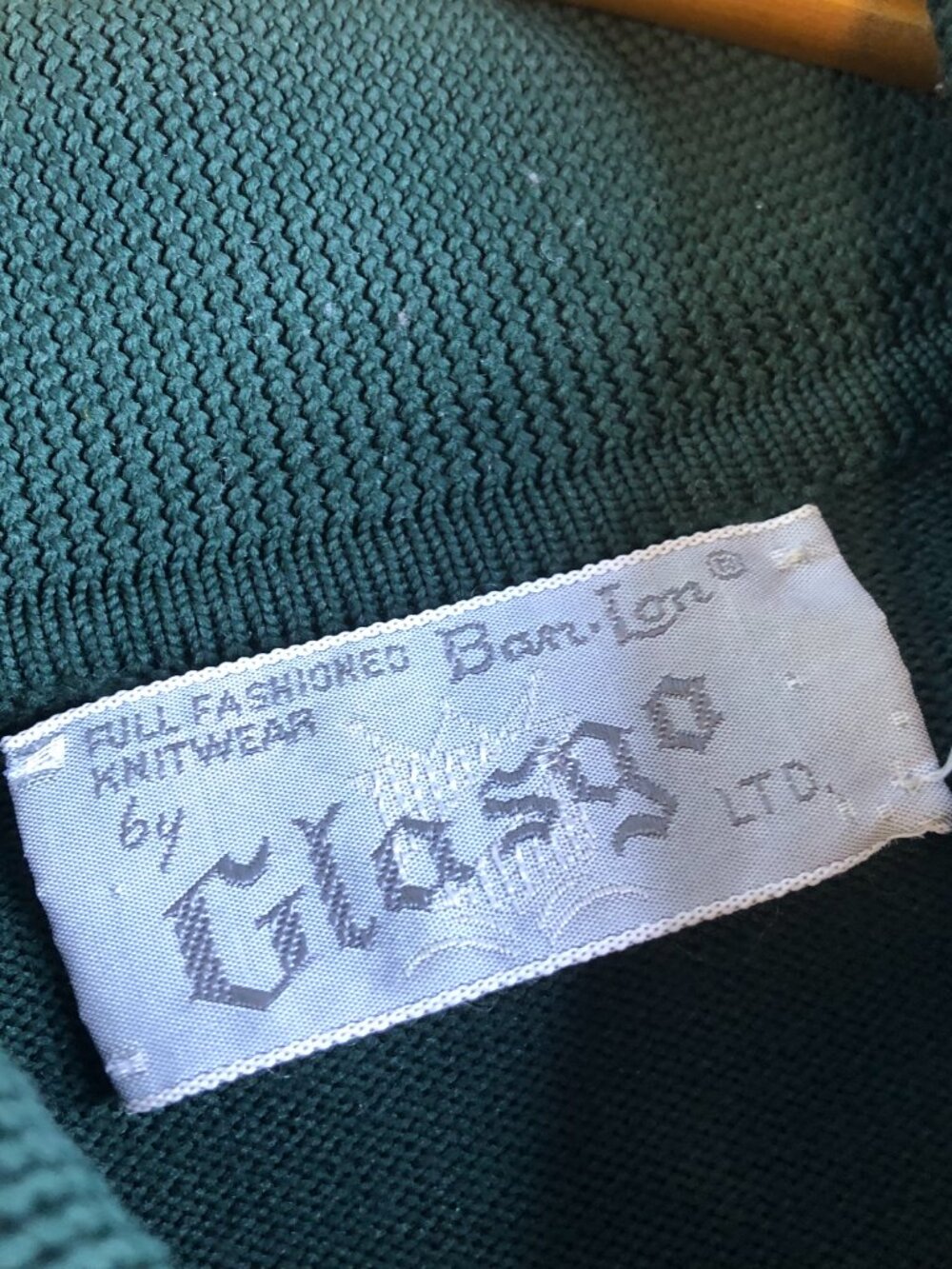 Vintage 1960s Glasgo Knit Polo Shirt Mens Medium Banlon Nylon Beatnik Atomic Mod - Picture 2 of 10